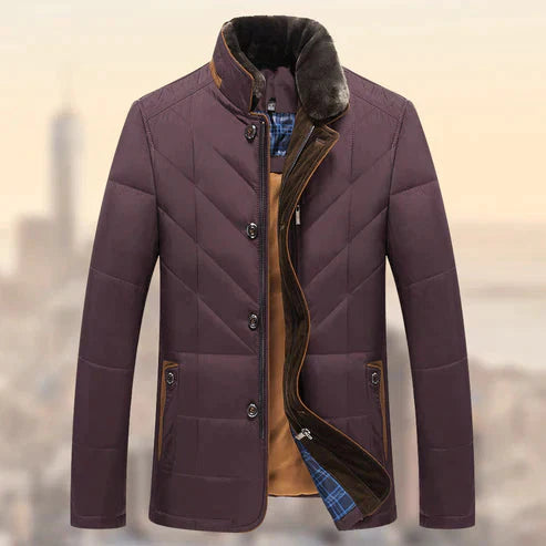 Héctor – Steppjacke mit Kunstfell-Innenfutter