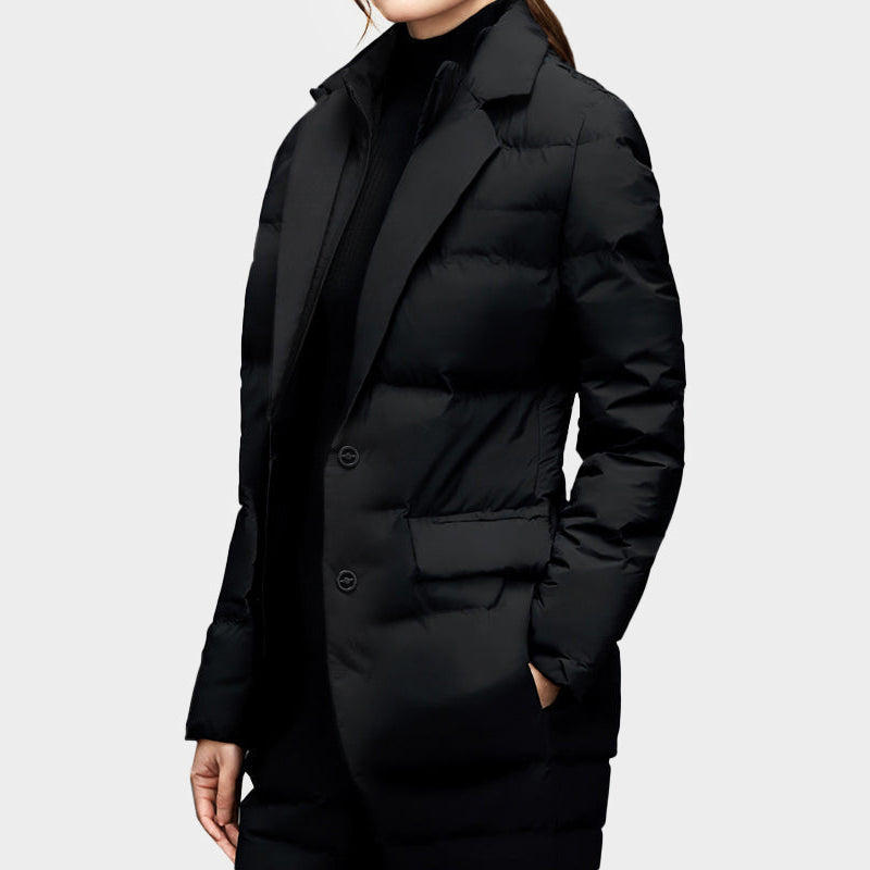 Clara – Gepolsterte Winterjacke mit Blazer-Design Damen