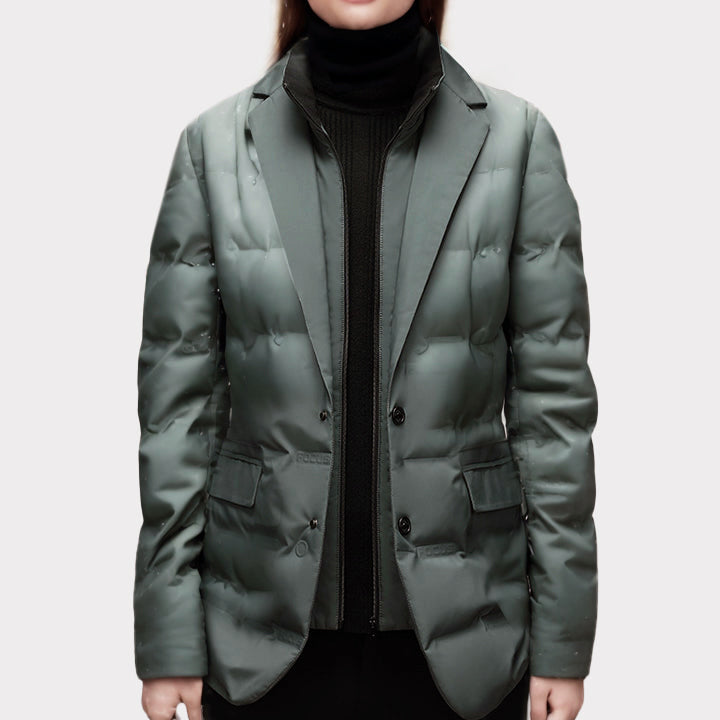 Clara – Gepolsterte Winterjacke mit Blazer-Design Damen