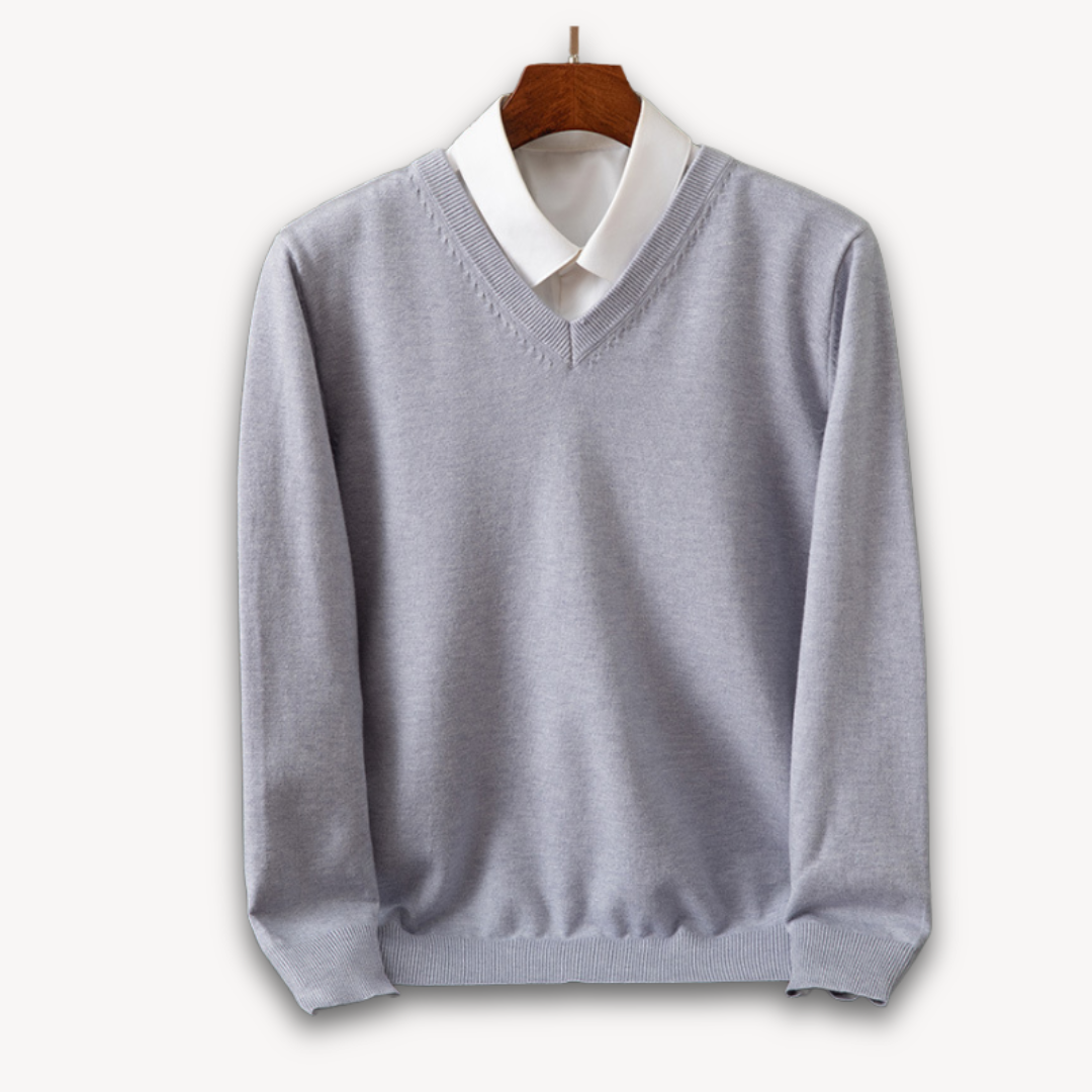 Alexander - Herrenpullover mit V-Ausschnitt