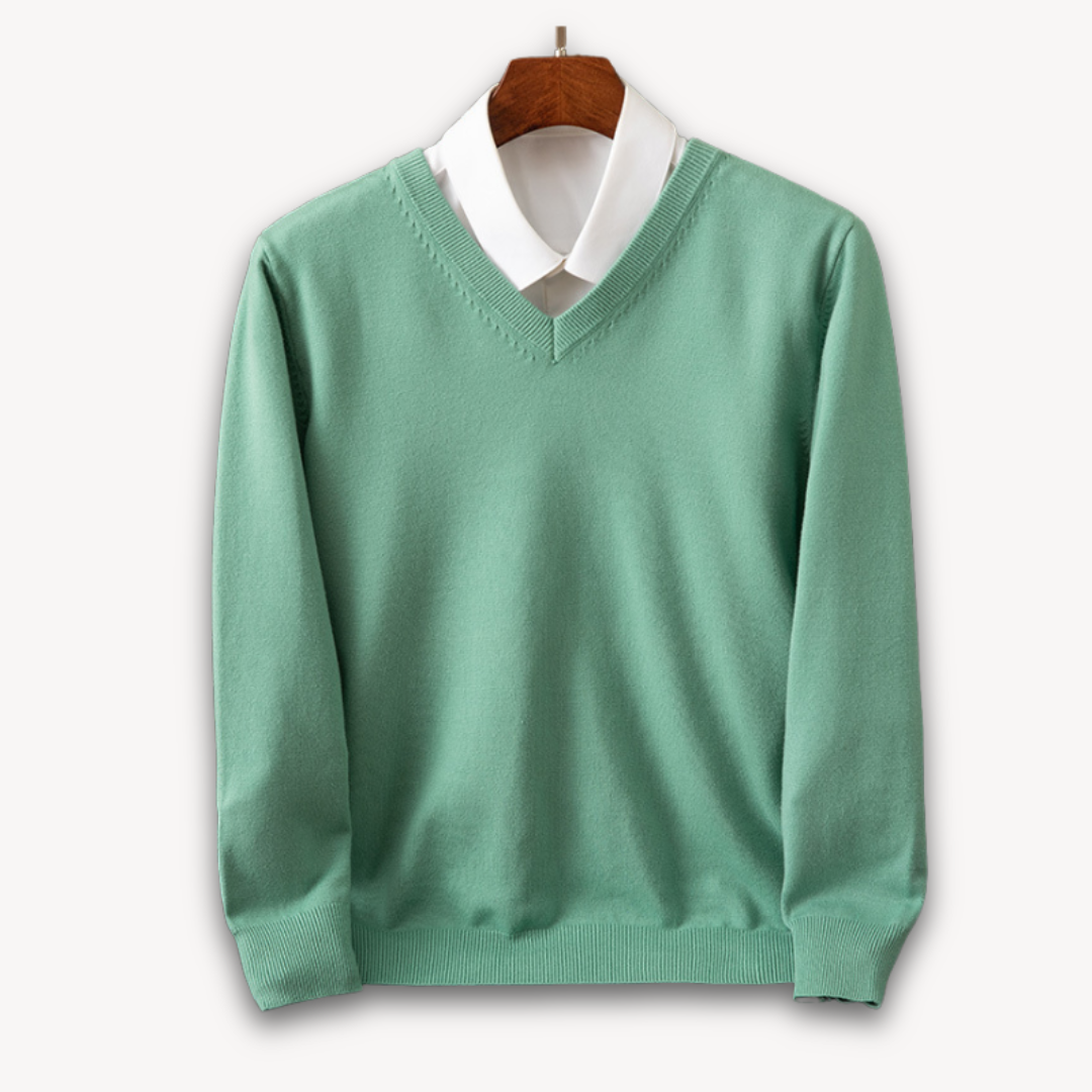 Alexander - Herrenpullover mit V-Ausschnitt