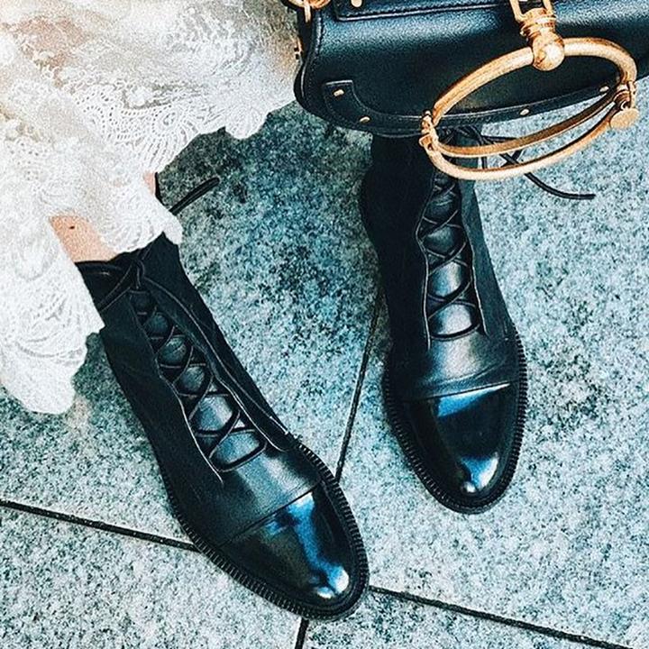 Lina – Leder-Schnürstiefel Damen