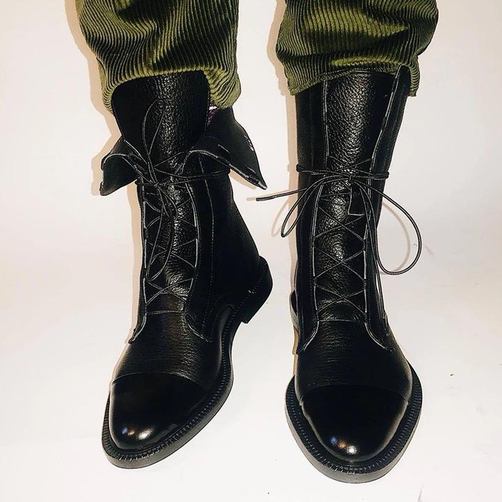 Lina – Leder-Schnürstiefel Damen