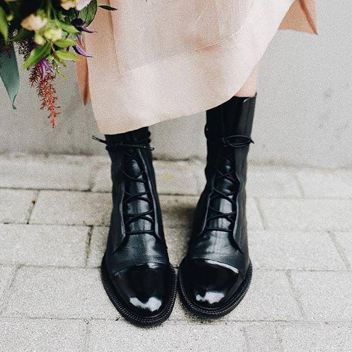 Lina – Leder-Schnürstiefel Damen