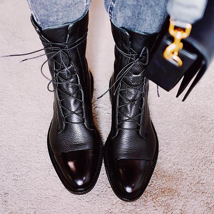 Lina – Leder-Schnürstiefel Damen