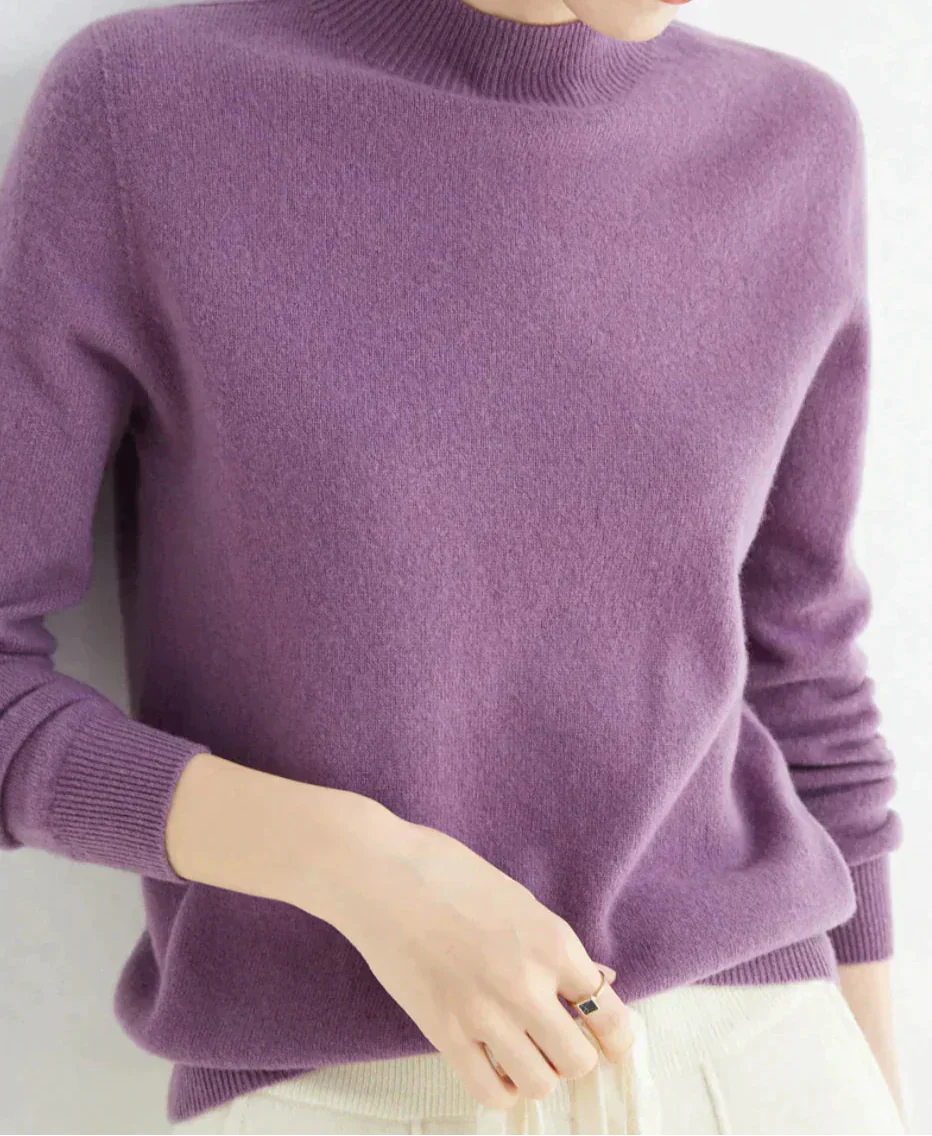Clara – Klassischer Kaschmir Damenpullover