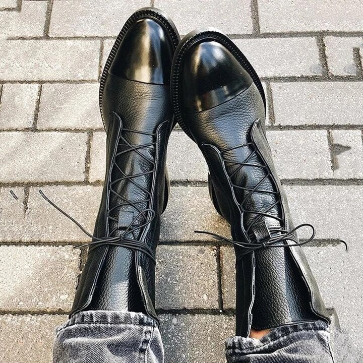 Lina – Leder-Schnürstiefel Damen