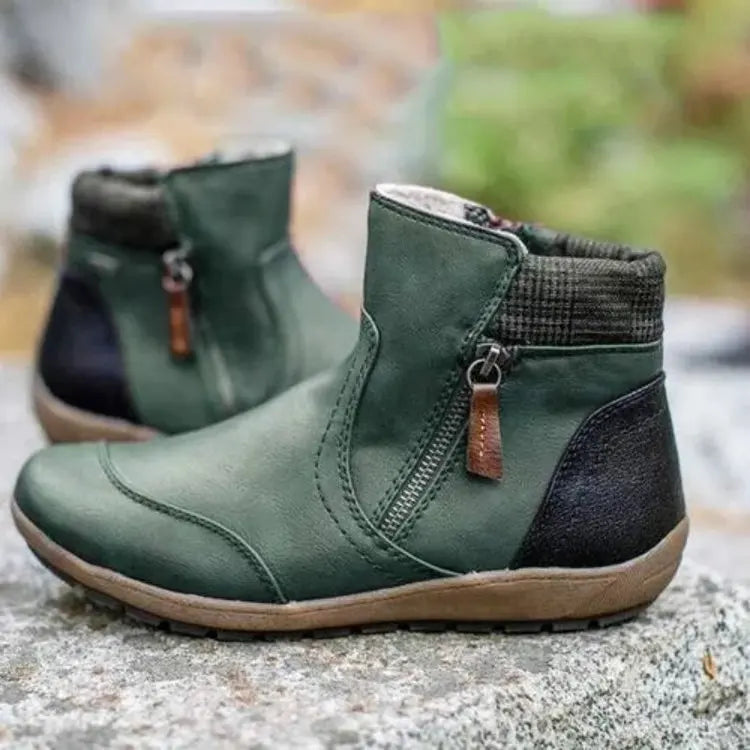 Sophie - Damen Stiefelette mit seitlichem Reißverschluss