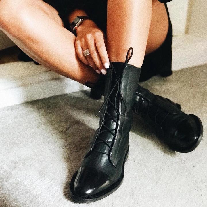 Lina – Leder-Schnürstiefel Damen