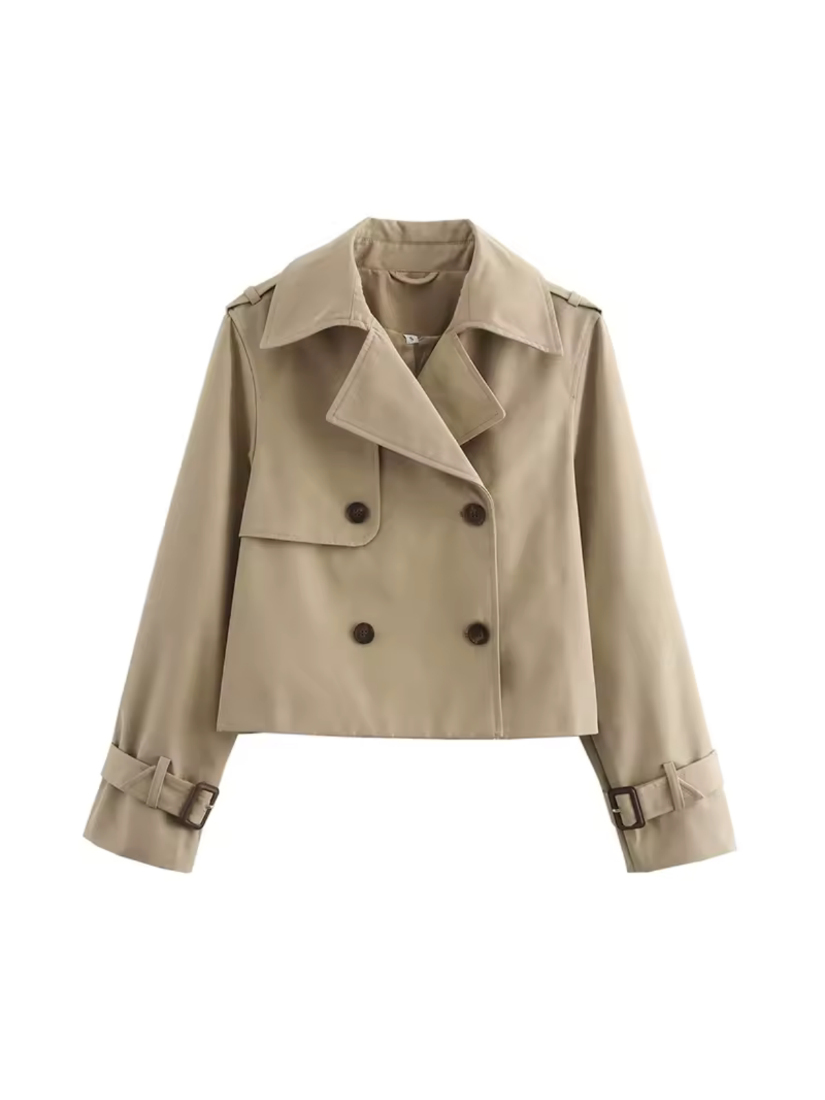 Lea – Damen Trenchjacke kurz geschnitten mit Doppelreihe