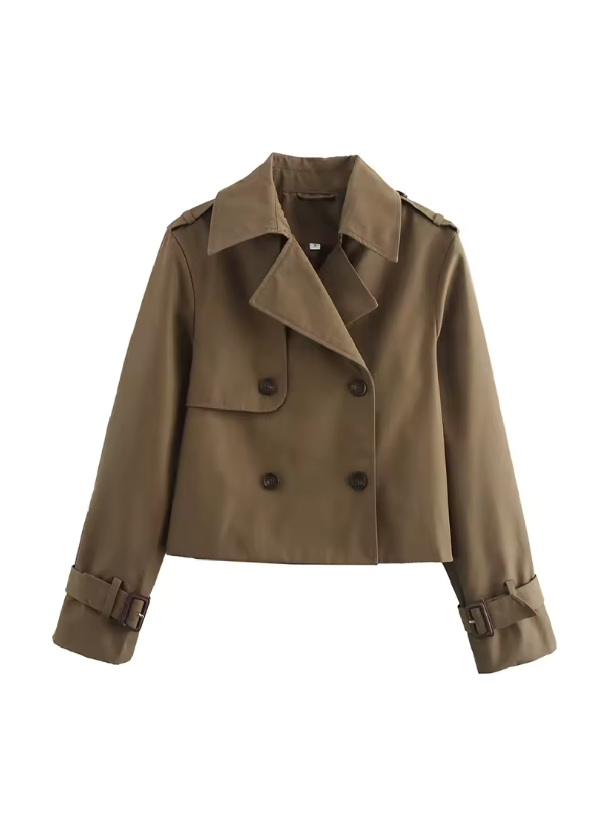 Lea – Damen Trenchjacke kurz geschnitten mit Doppelreihe