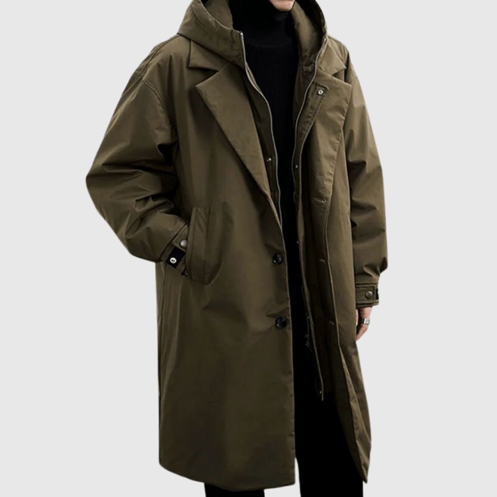 Lennard – Oversize Mantel mit Kapuze für Herren