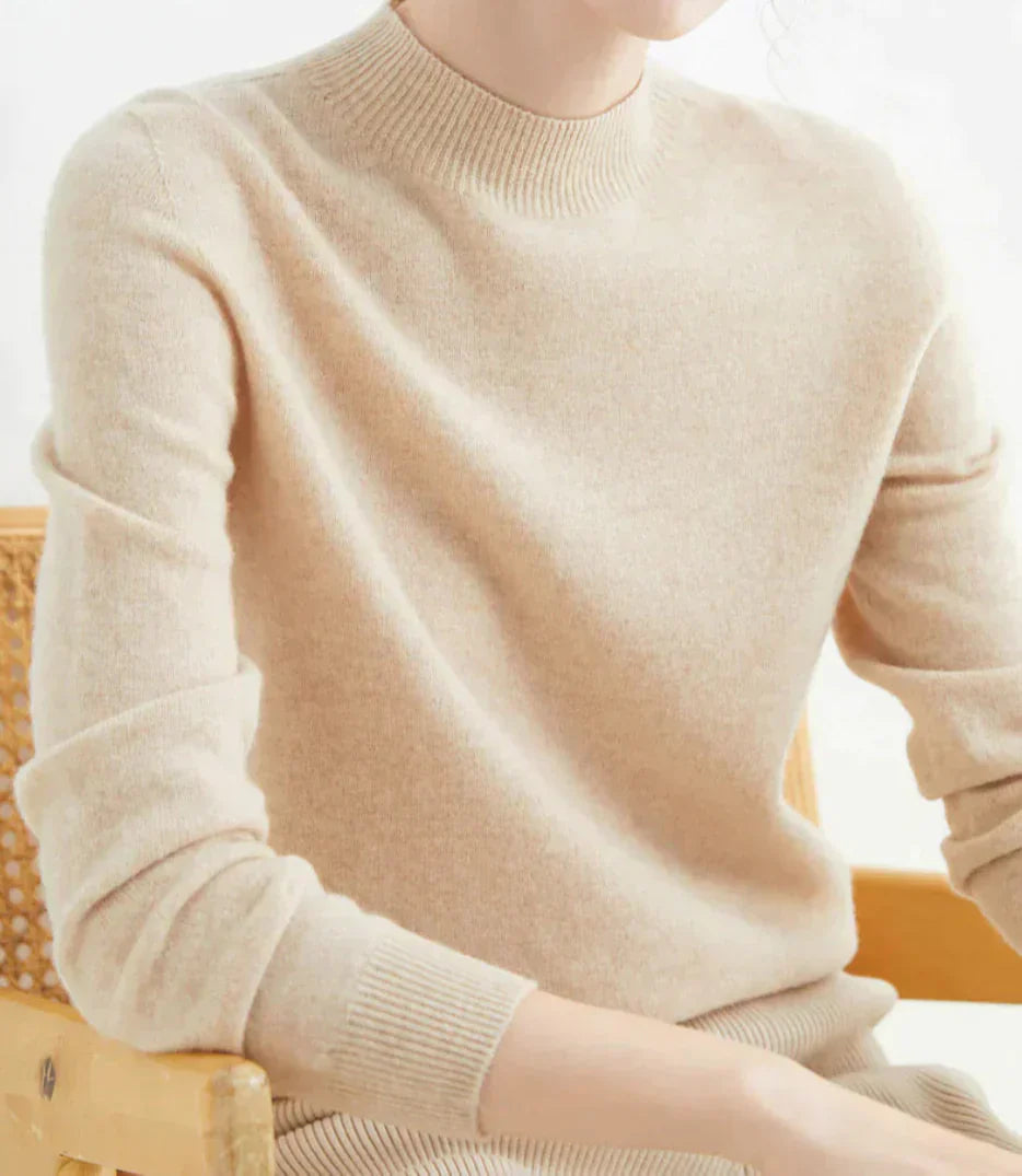 Clara – Klassischer Kaschmir Damenpullover