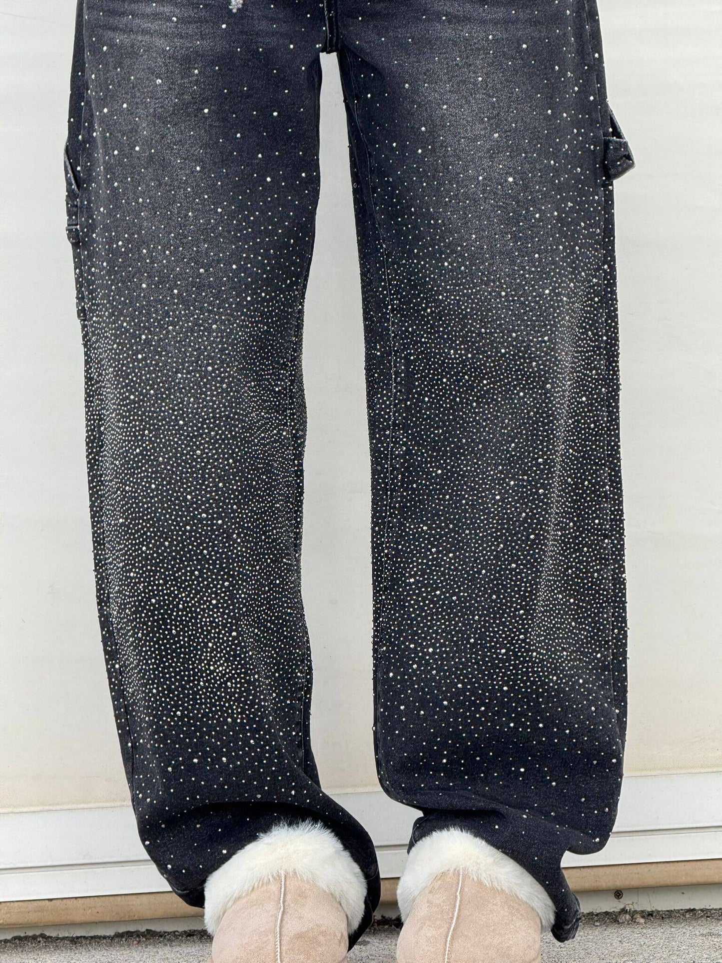 Nina – Glitzernde Baggy-Jeans Damen