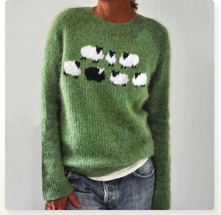 Anna – Farbverlauf Strickpullover Damen