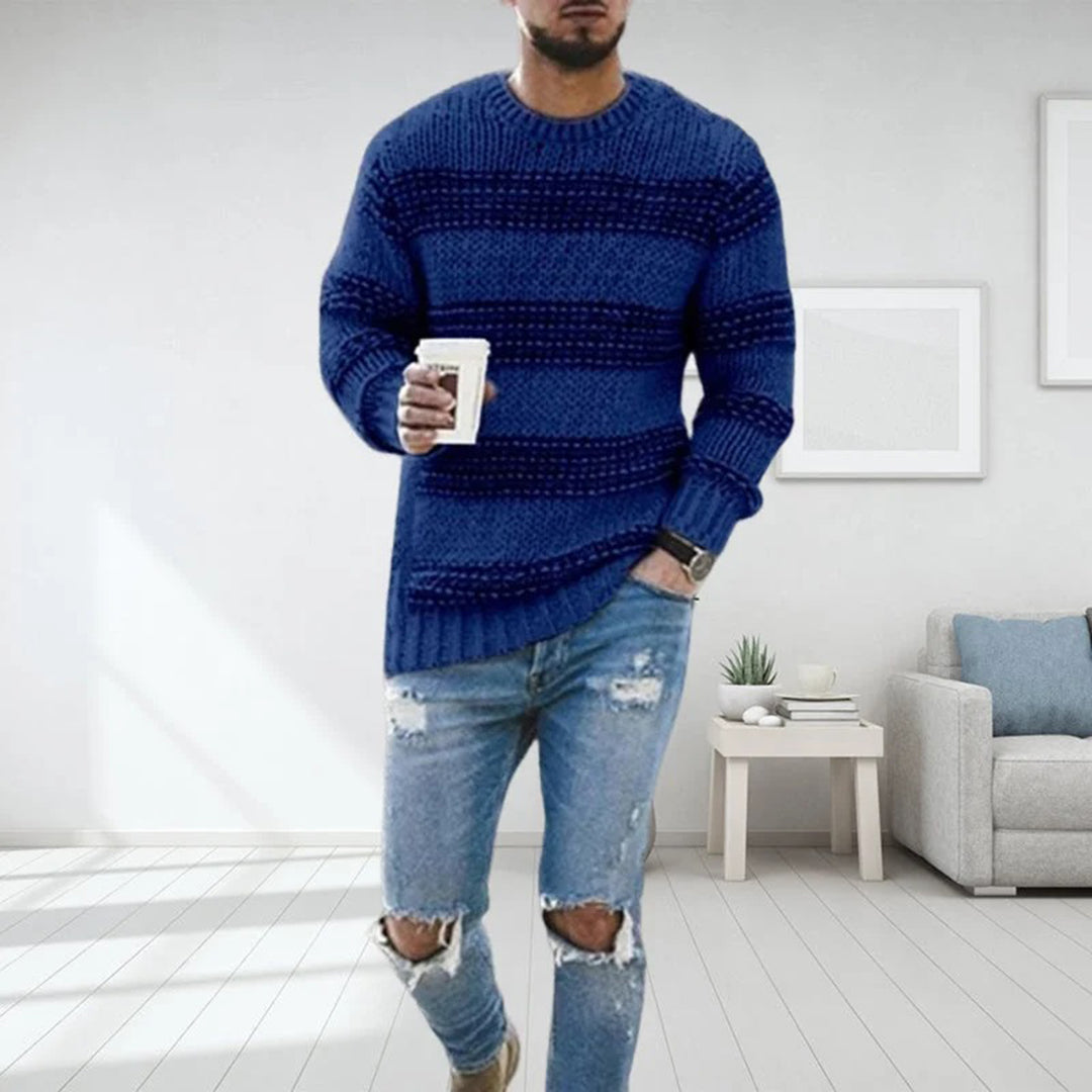 Jonas - Herren Strickpullover mit Rundhalsausschnitt