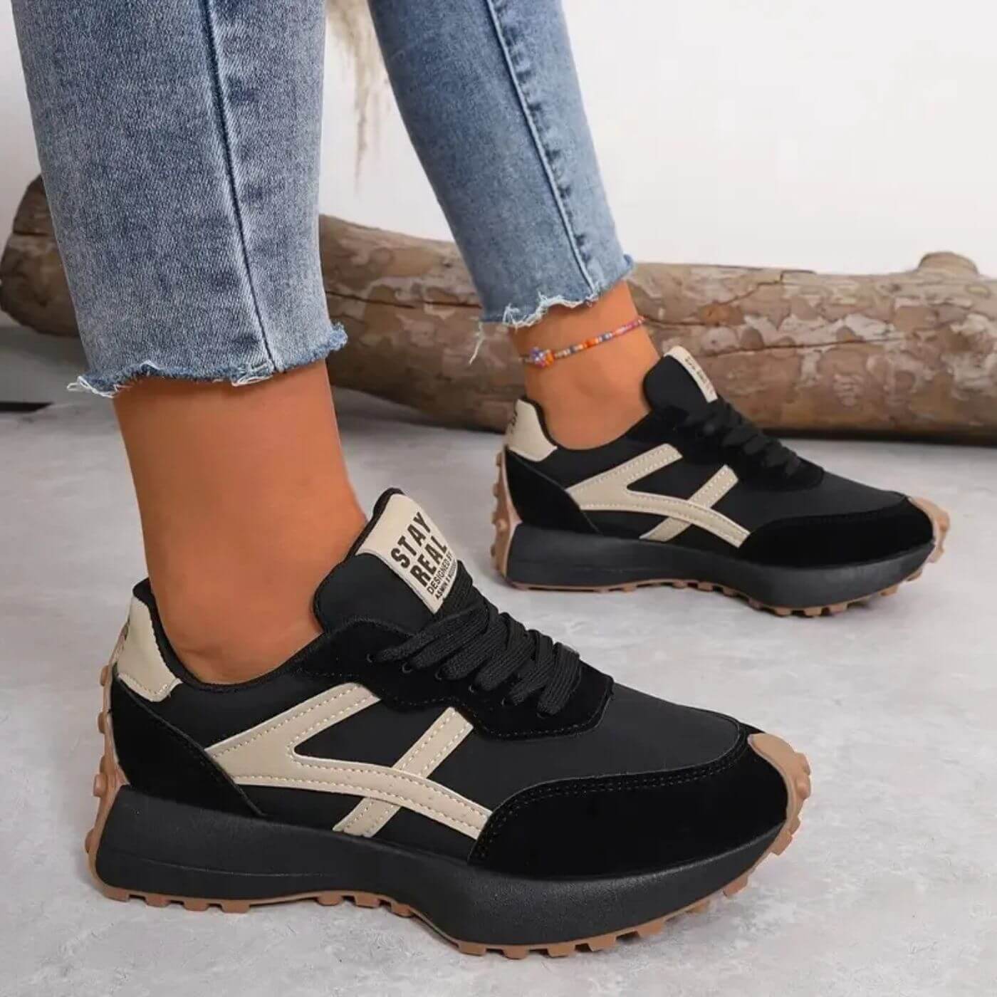Mila - Damen Sneaker sportlich bequem atmungsaktiv