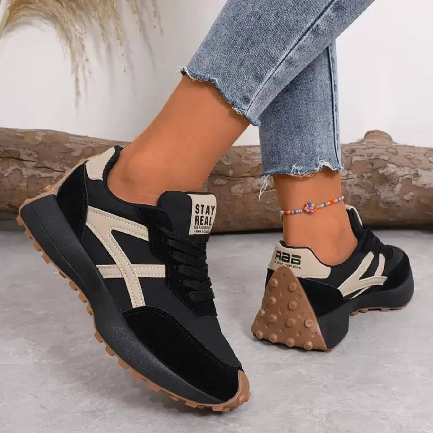Mila - Damen Sneaker sportlich bequem atmungsaktiv