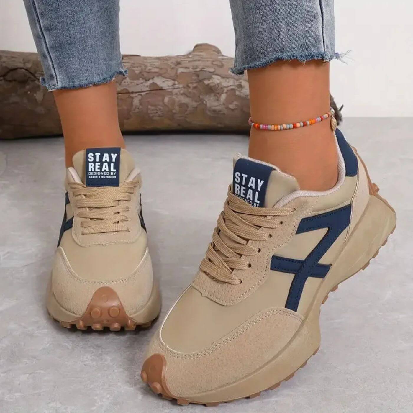 Mila - Damen Sneaker sportlich bequem atmungsaktiv