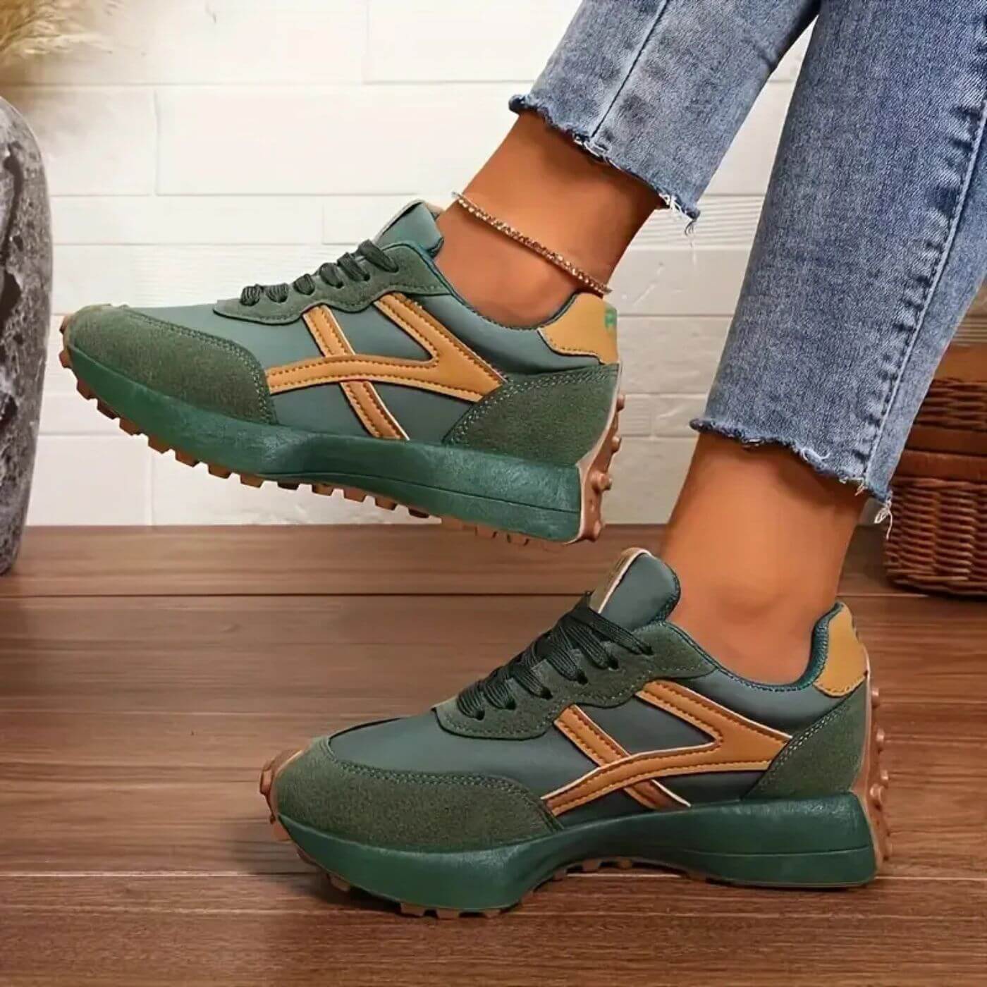 Mila - Damen Sneaker sportlich bequem atmungsaktiv
