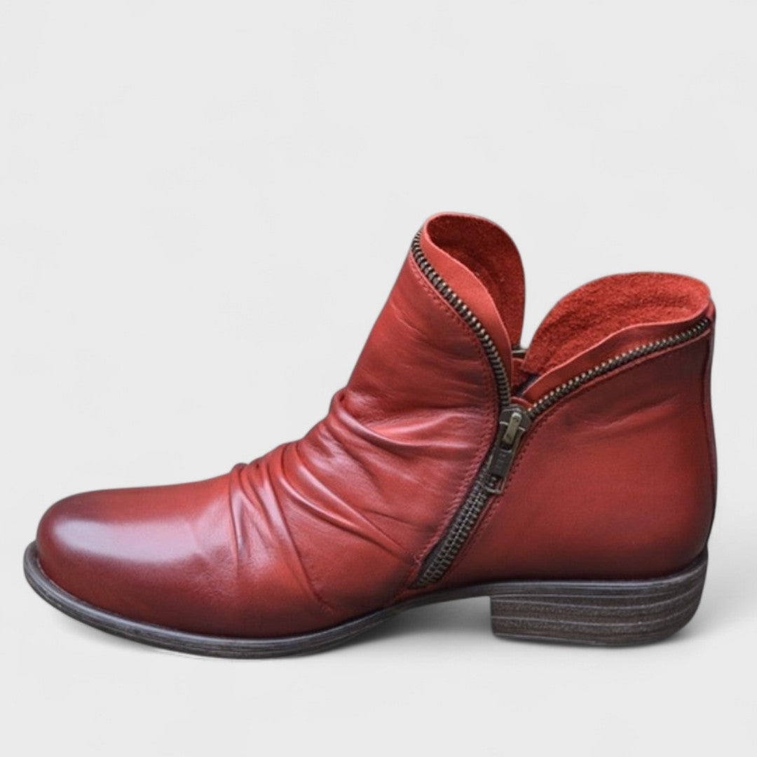 Mila - Damen Stiefeletten mit Reißverschluss