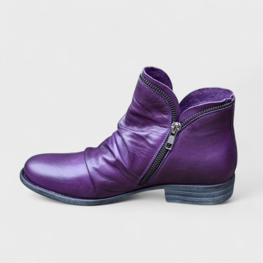 Mila - Damen Stiefeletten mit Reißverschluss