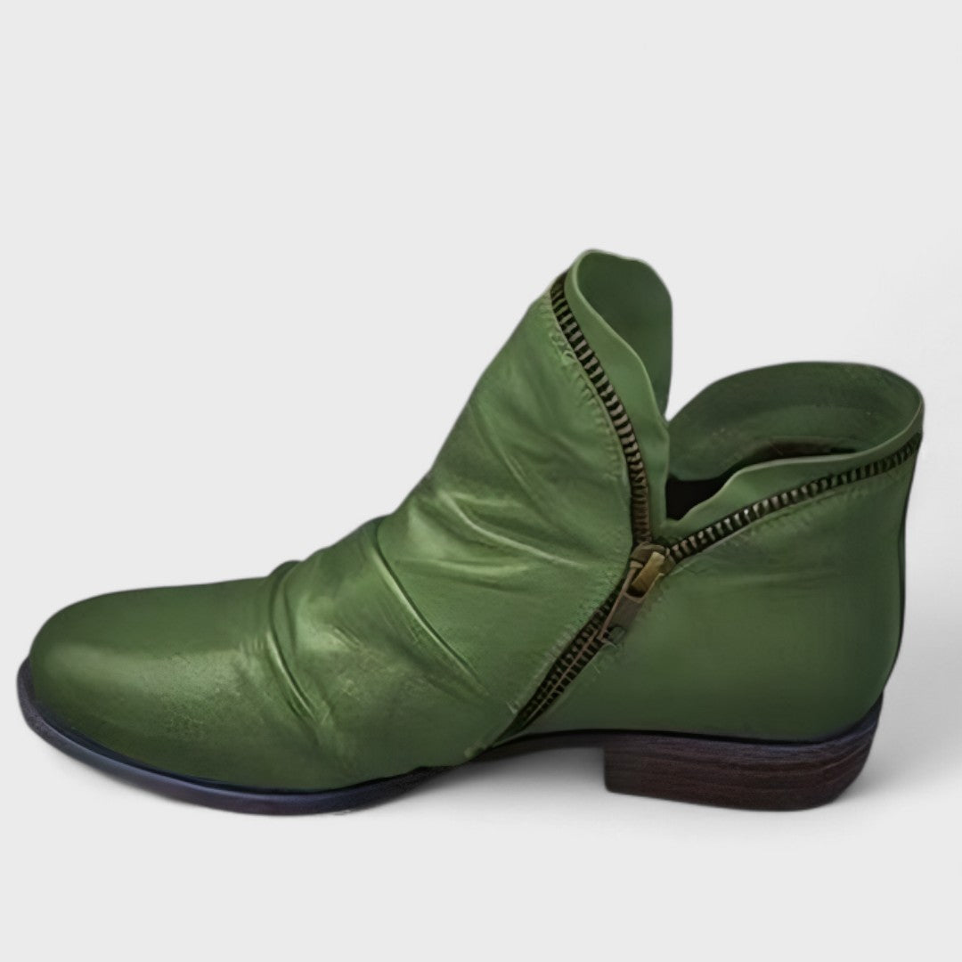 Mila - Damen Stiefeletten mit Reißverschluss