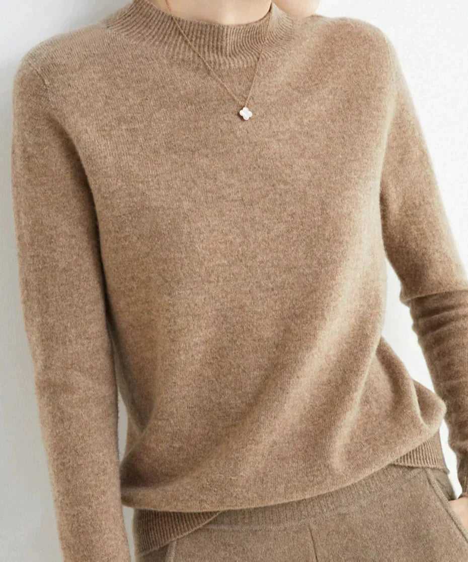 Clara – Klassischer Kaschmir Damenpullover