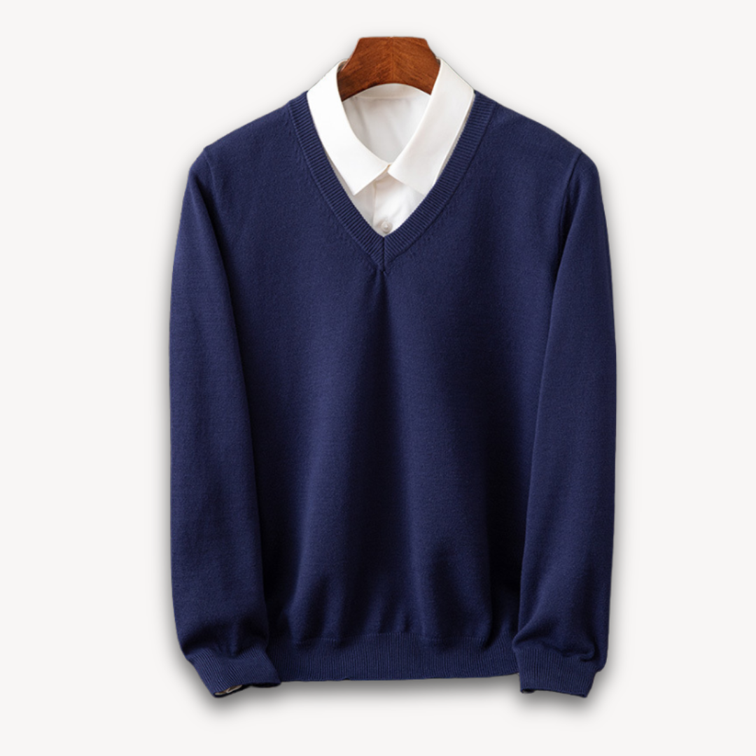 Alexander - Herrenpullover mit V-Ausschnitt