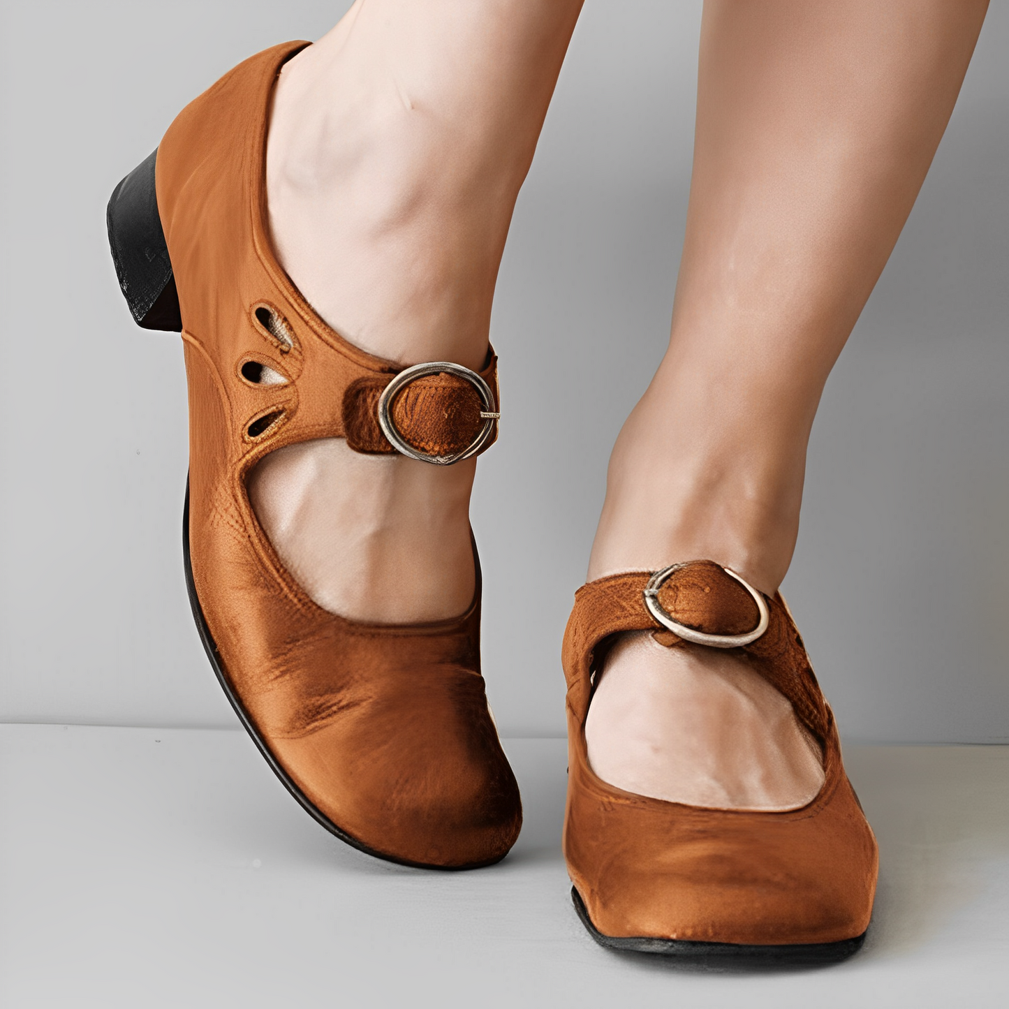 Selma – Klassische Mary Jane Schuhe mit Retro-Schnalle