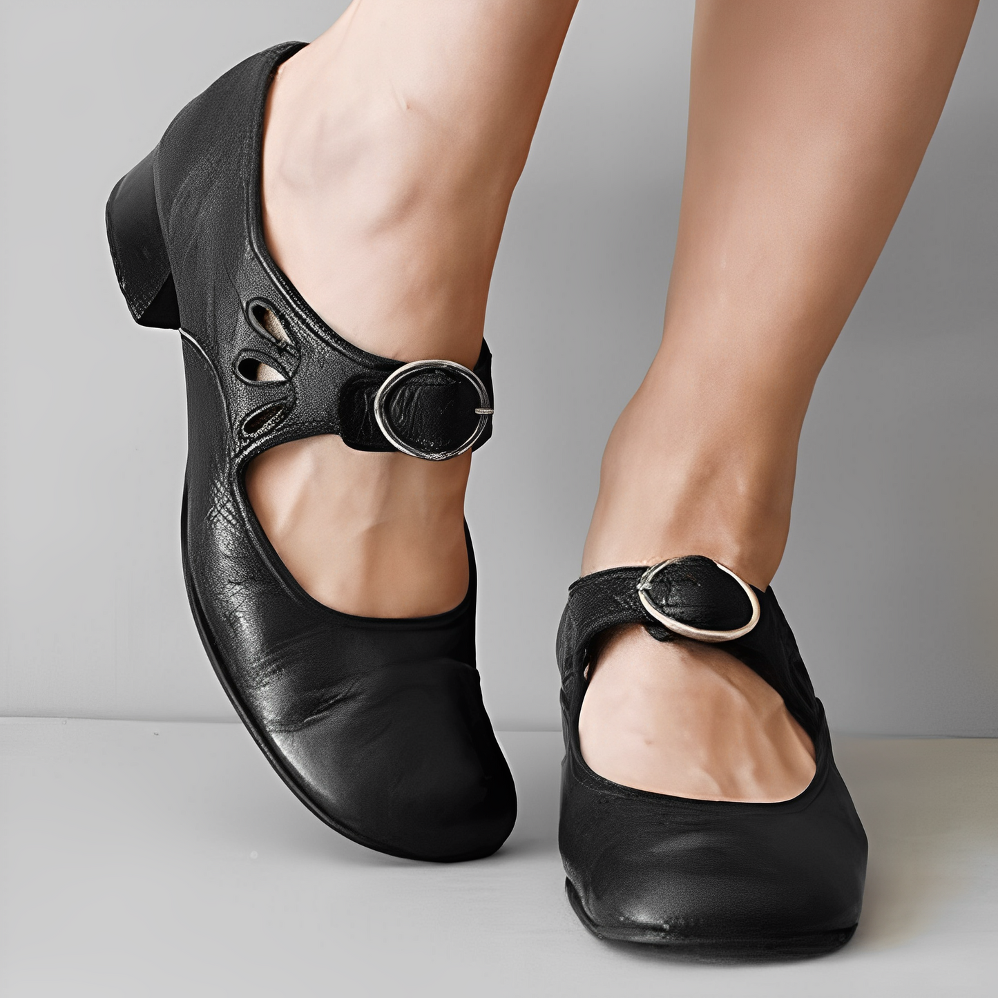 Selma – Klassische Mary Jane Schuhe mit Retro-Schnalle
