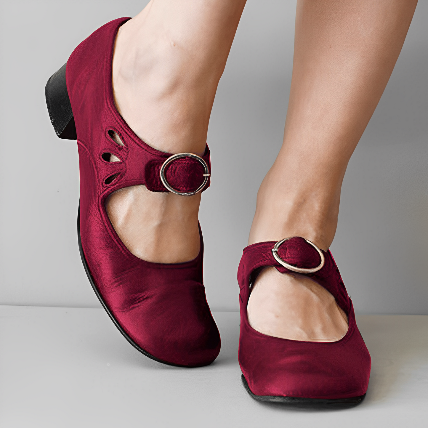 Selma – Klassische Mary Jane Schuhe mit Retro-Schnalle
