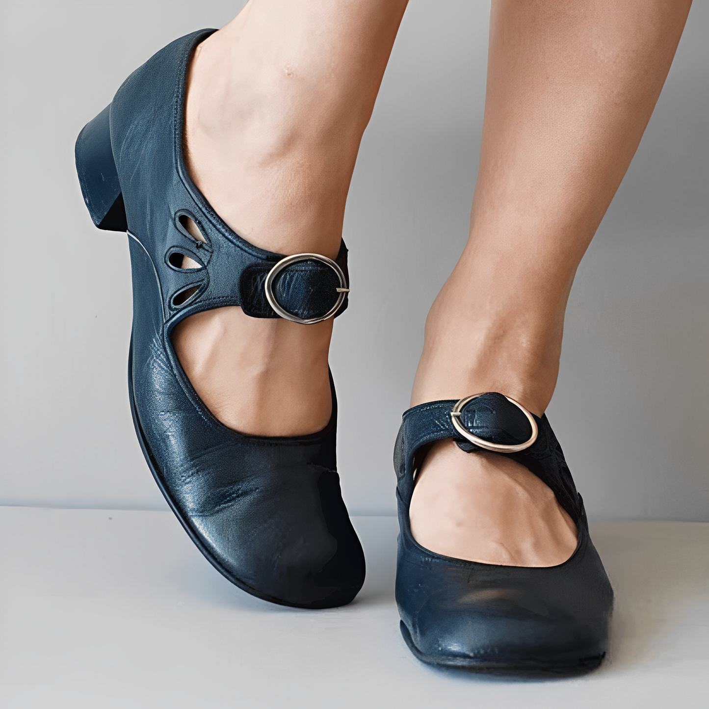 Selma – Klassische Mary Jane Schuhe mit Retro-Schnalle
