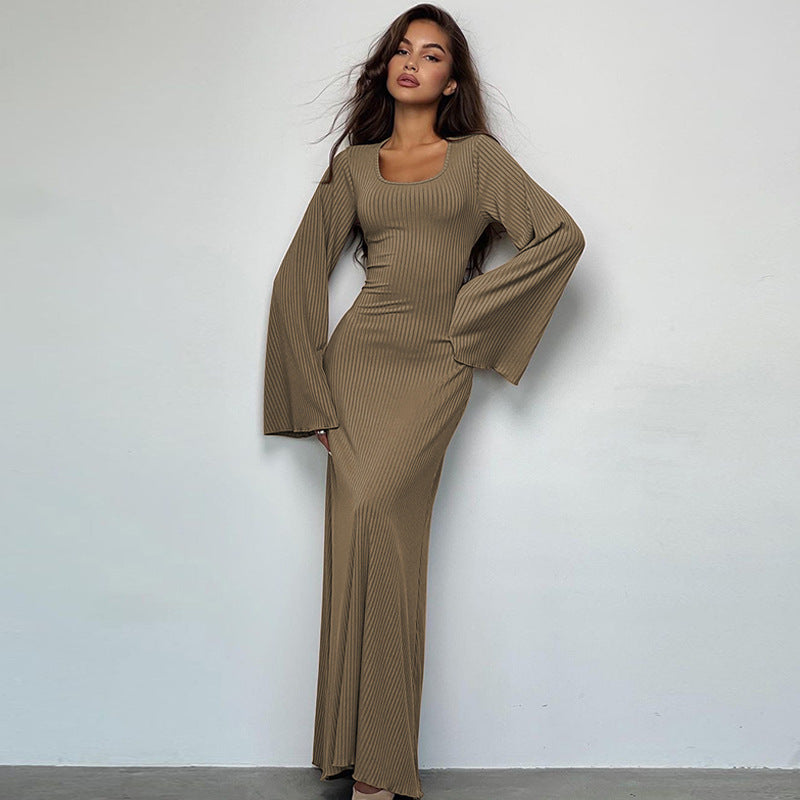 Selina – Damen Abendkleid mit langen Ärmeln und elegantem Schnitt
