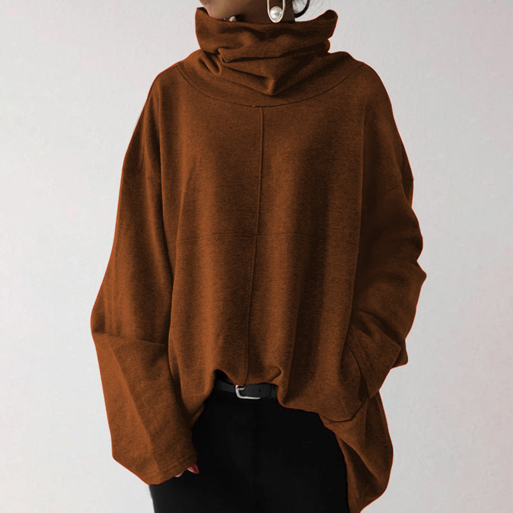 Luna – Damen Oversize Pullover mit Rollkragen