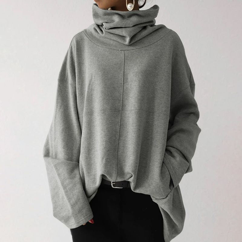 Luna – Damen Oversize Pullover mit Rollkragen
