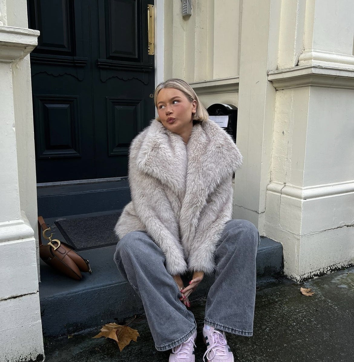 Amelie – Kuschelige Kunstfelljacke Damen