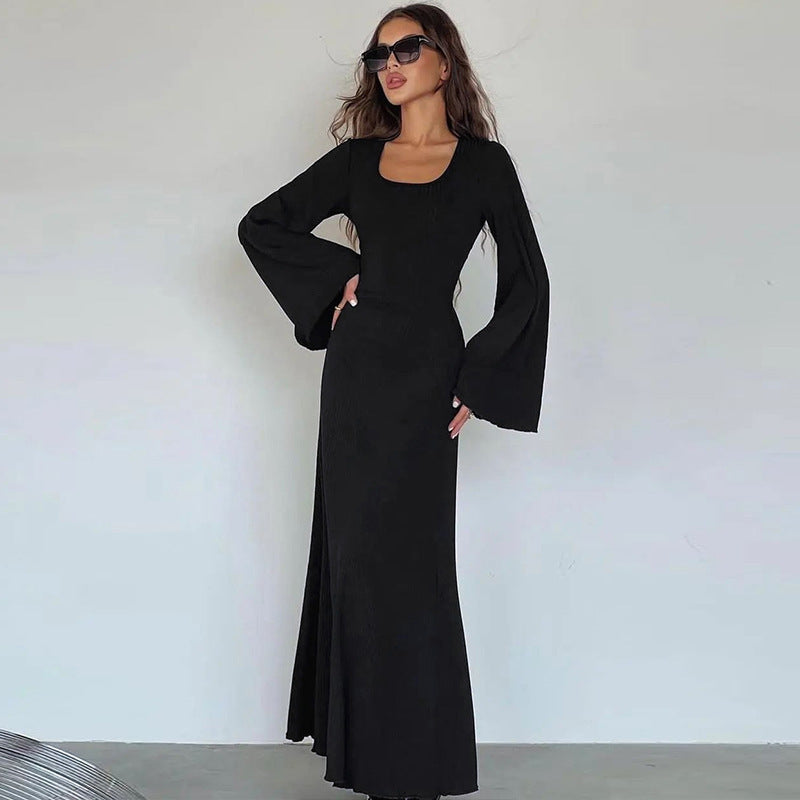 Selina – Damen Abendkleid mit langen Ärmeln und elegantem Schnitt