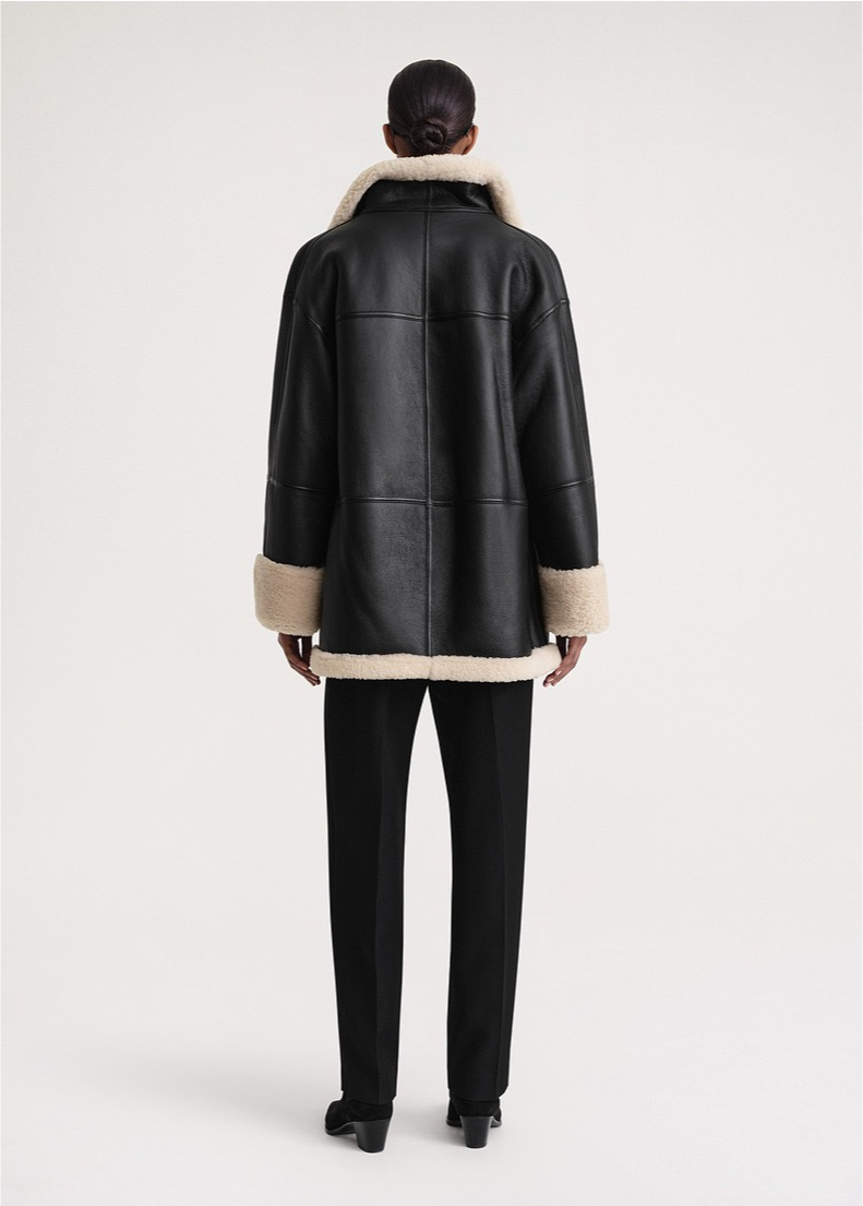 Amelie – Oversize Winterjacke mit Fellimitat