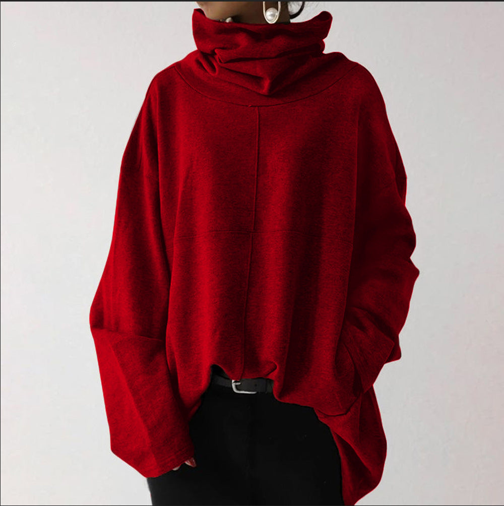 Luna – Damen Oversize Pullover mit Rollkragen