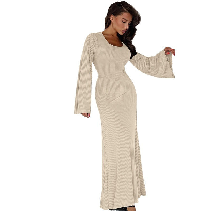 Selina – Damen Abendkleid mit langen Ärmeln und elegantem Schnitt