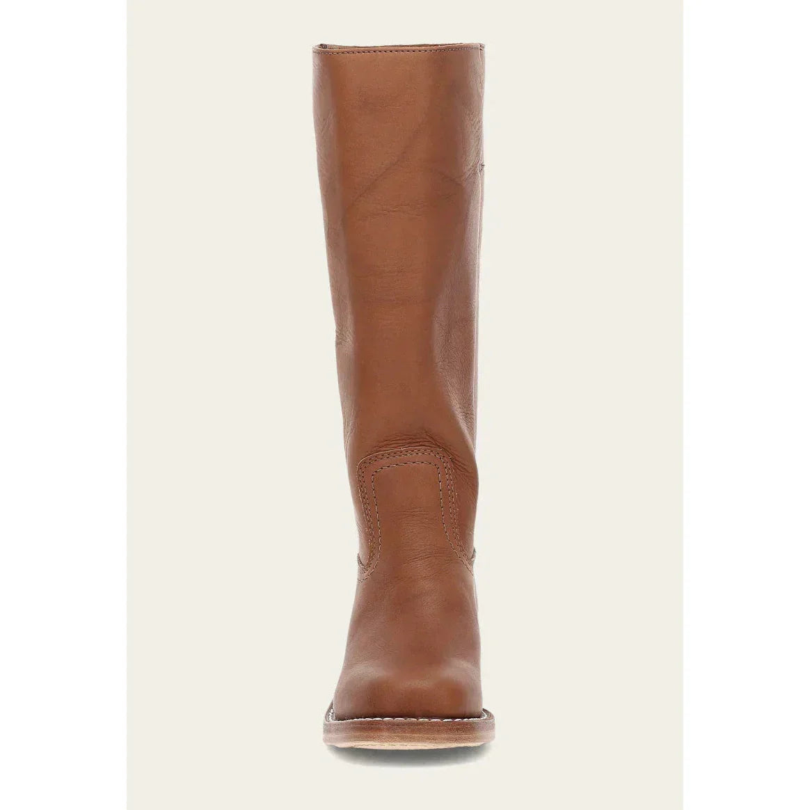 Aurelia – Damen Lederstiefel in Braun mit Blockabsatz