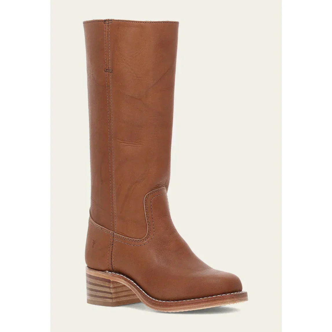 Aurelia – Damen Lederstiefel in Braun mit Blockabsatz
