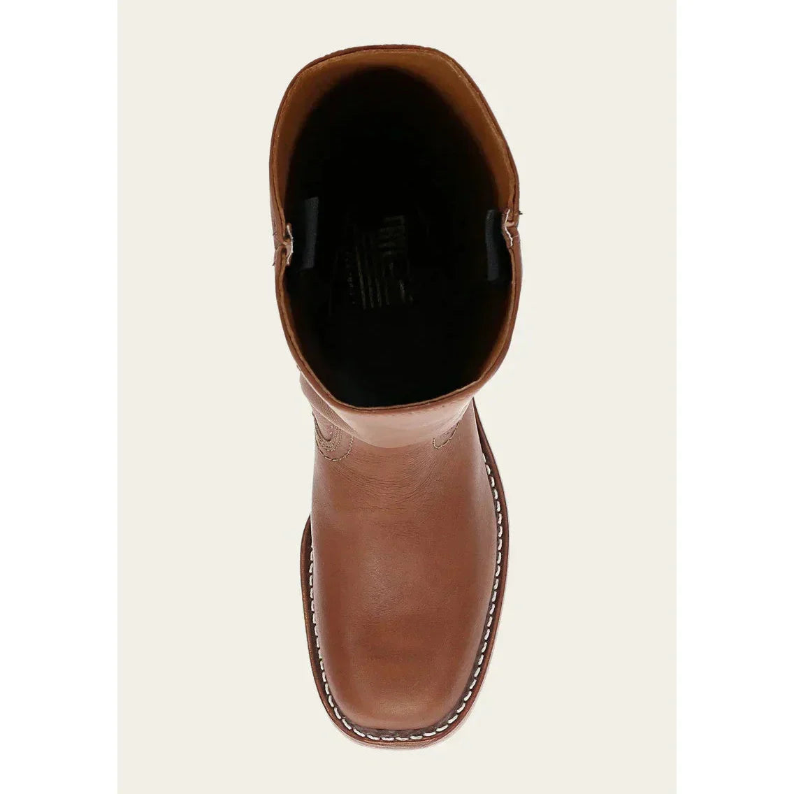 Aurelia – Damen Lederstiefel in Braun mit Blockabsatz