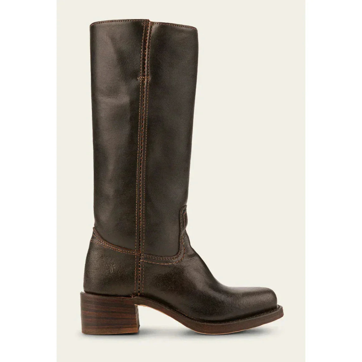 Aurelia – Damen Lederstiefel in Braun mit Blockabsatz