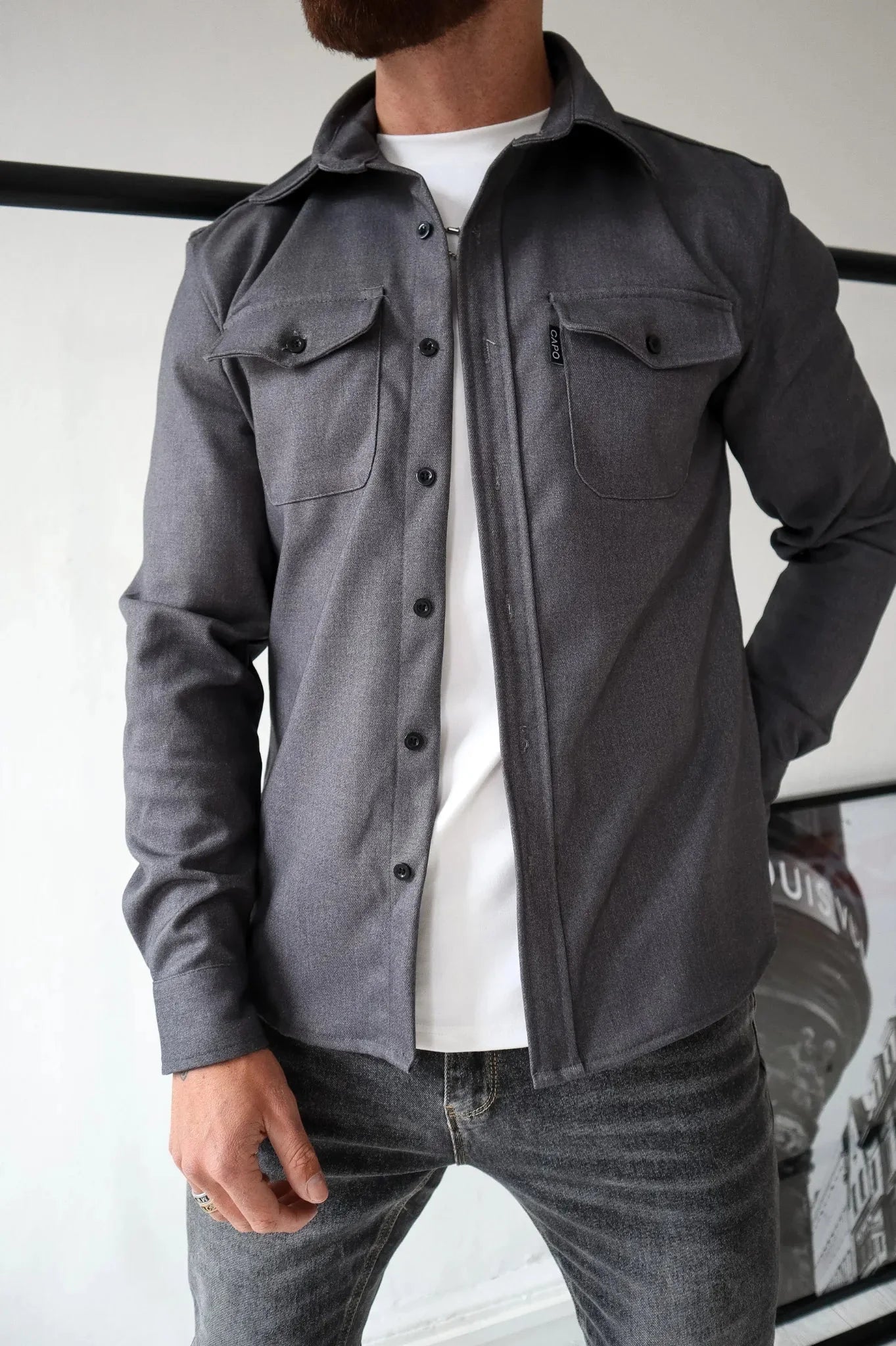 Finn – Overshirt aus Baumwolle Herren