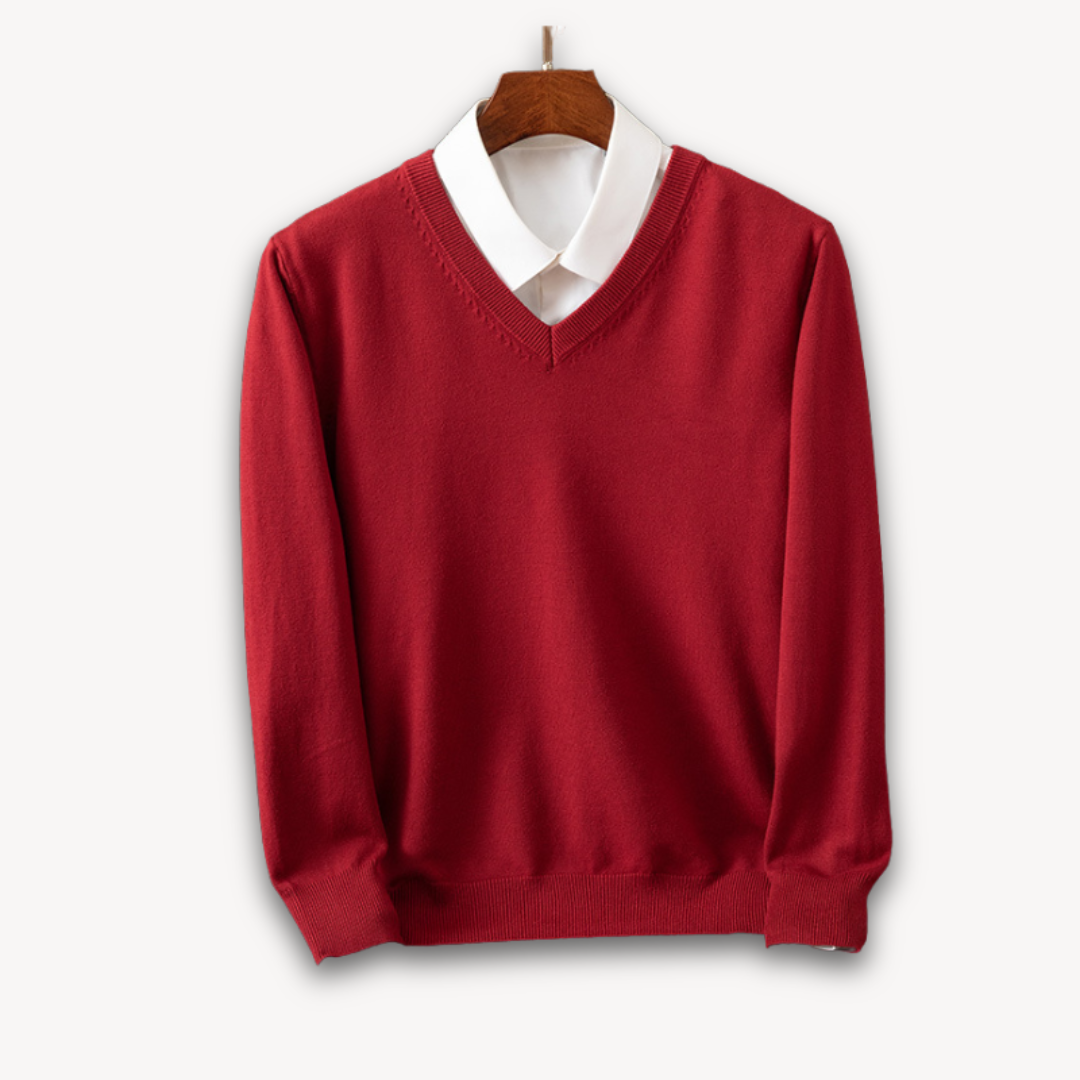 Alexander - Herrenpullover mit V-Ausschnitt