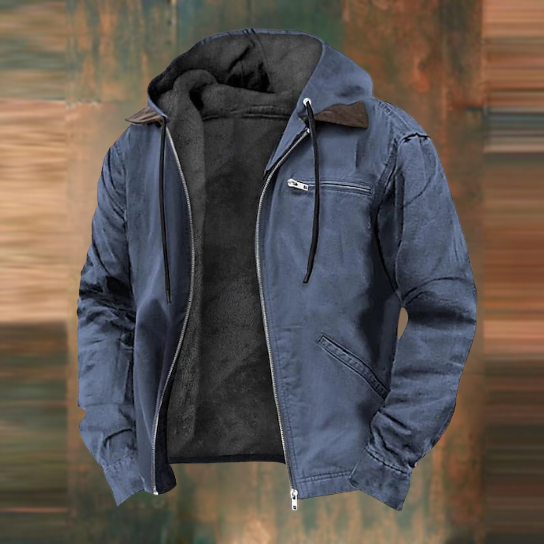 Lenn – Herren Übergangsjacke mit Kapuze und Fleecefutter