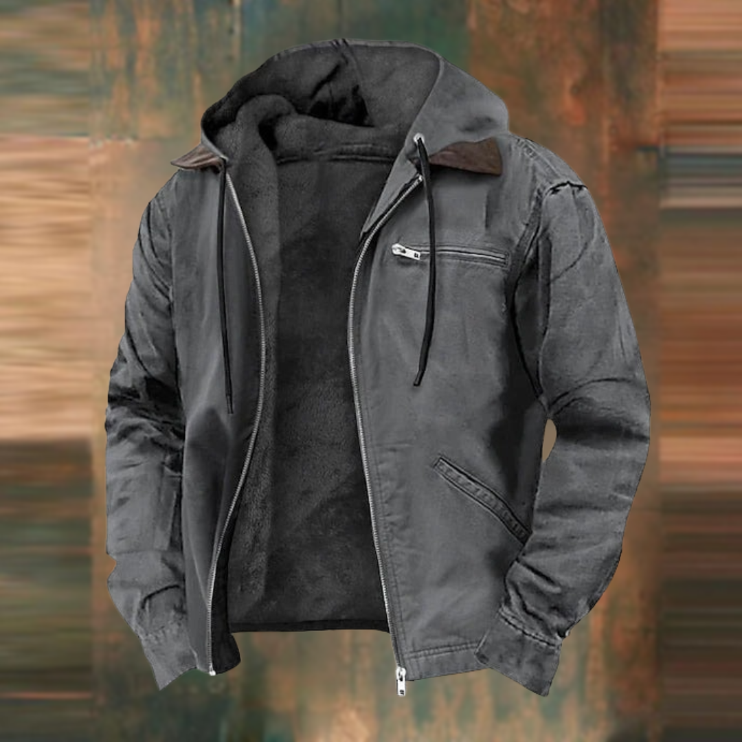 Lenn – Herren Übergangsjacke mit Kapuze und Fleecefutter