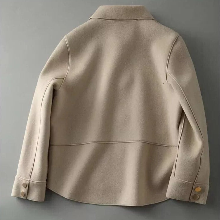 Leona - Damen Kurzjacke mit Knöpfen und Kragen
